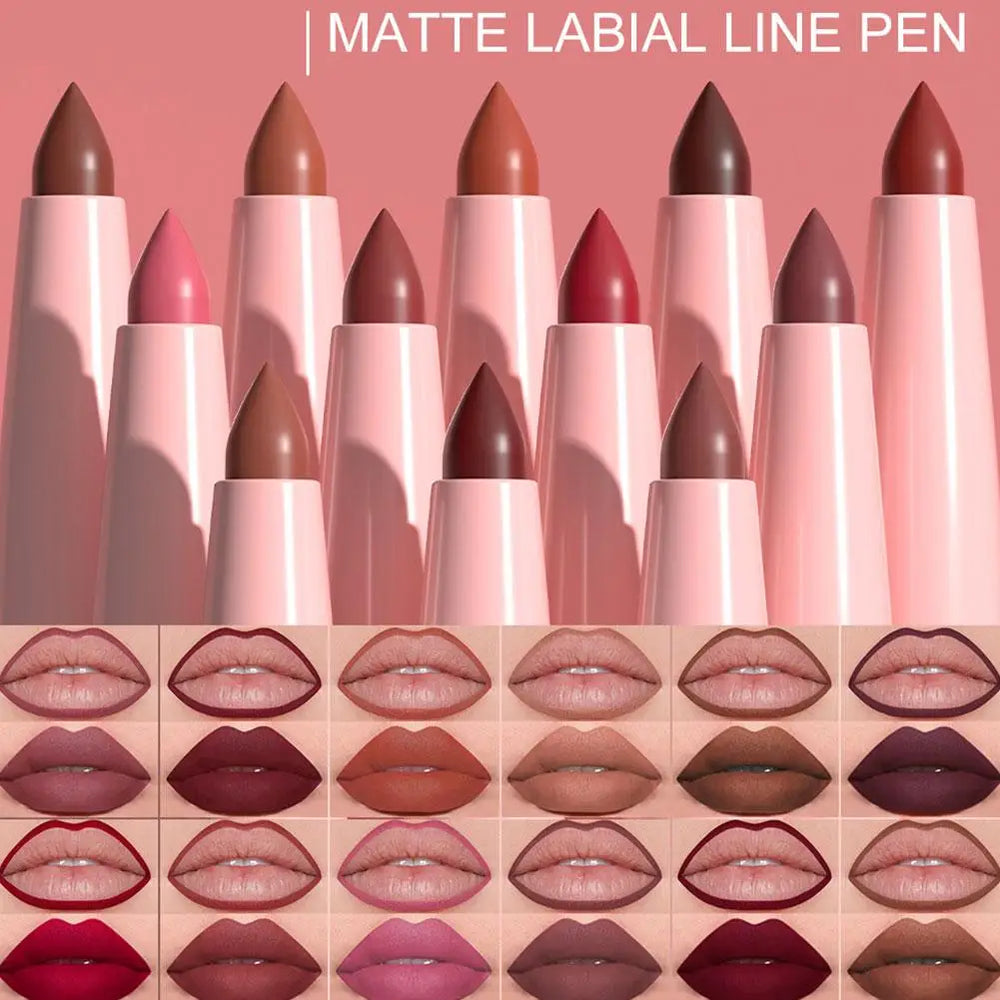 6-Piece Lip Liner & Lipstick Kit | A-B Shade Collections | Braviixx
