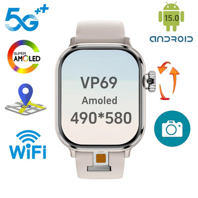 VP69 SIM Smartwatch | AMOLED, Rotating Camera & GPS | Braviixx