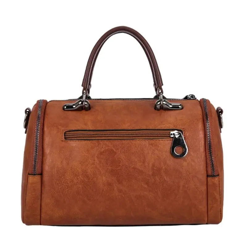 Tassel Boston Crossbody Handbag | Twin Handles & Detachable Strap | Braviixx