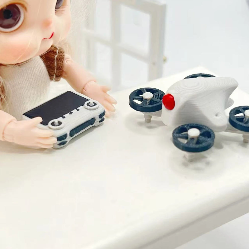 2-Piece 1:12 Miniature Drone Model Props | Braviixx