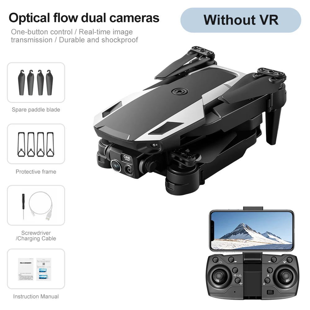 Foldable Camera Drone with FPV Goggles Option | 4K/6K/8K HD Dual Camera Quadcopter | Braviixx
