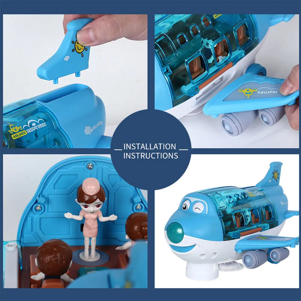 Electric Airplane Toy with Lights & Music | Braviixx