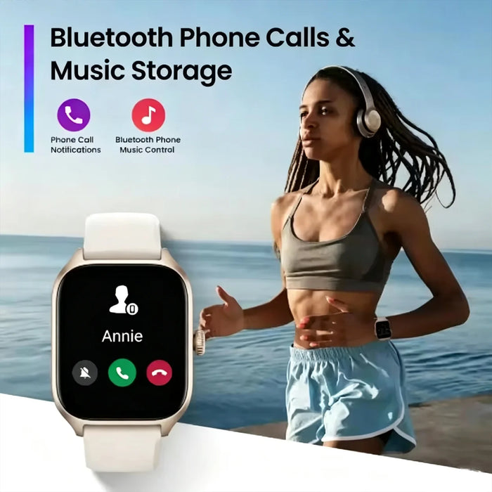 2.01" Bluetooth Smart Watch with Blood Oxygen & Pressure Monitoring | Braviixx