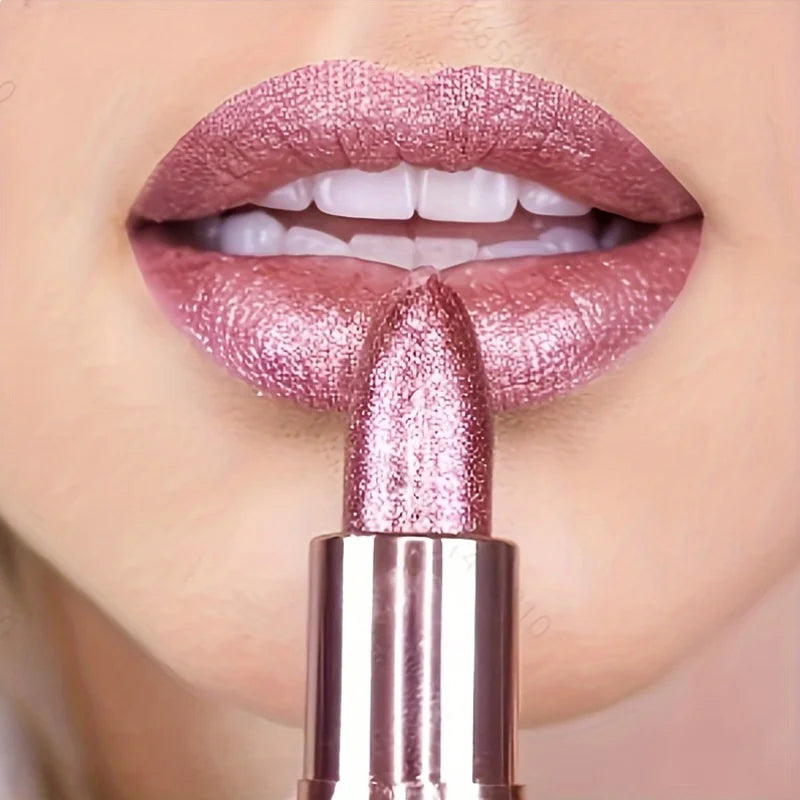 Starry Sky Pearlescent Shimmer Lipstick | Glossy Glitter Finish | Waterproof | 8 Shades