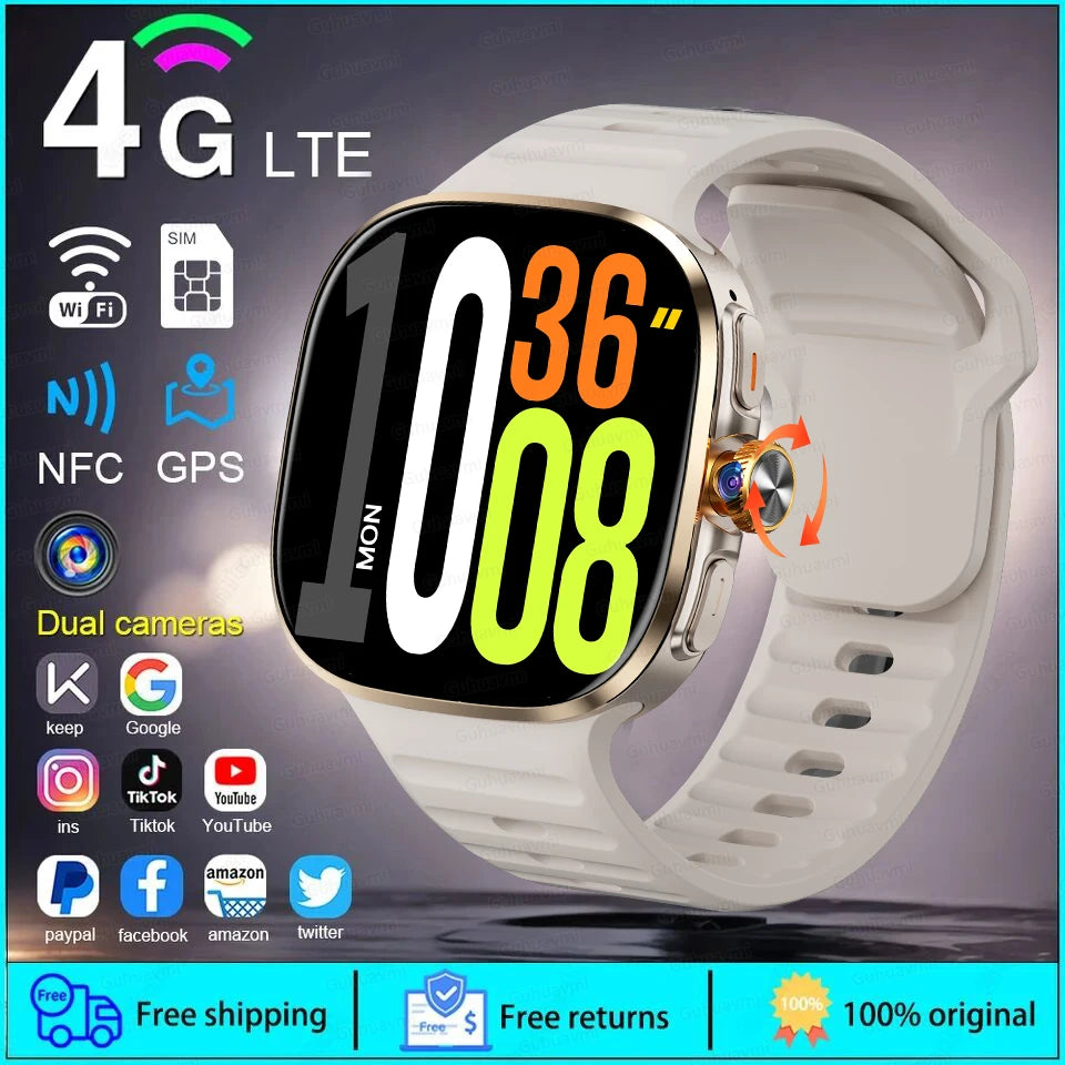 4G SIM Smartwatch | GPS, Wi-Fi & Camera | Braviixx