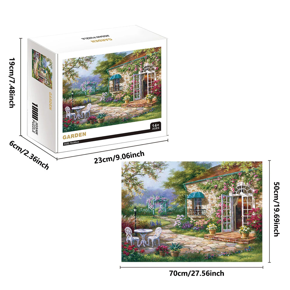 1000-Piece Garden Jigsaw Puzzle | Braviixx