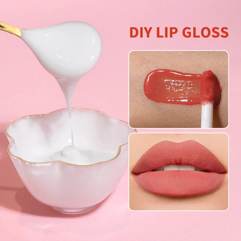 DIY Lip Gloss Kit | Matte Base, 12 Liquid Pigments & 12 Essence Bottles | Braviixx