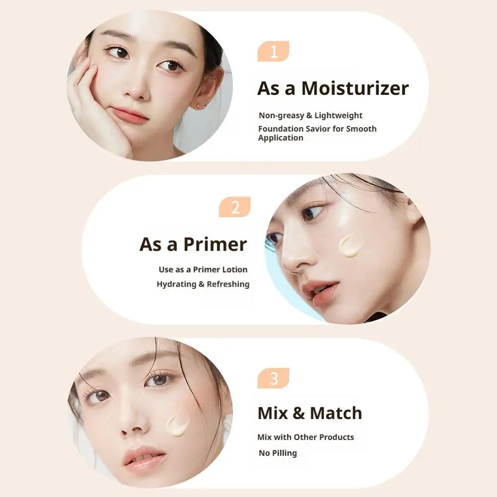 Apply the cream before makeup, moisturizing foundation cream - lasting moisturizing, creating a natural foundation