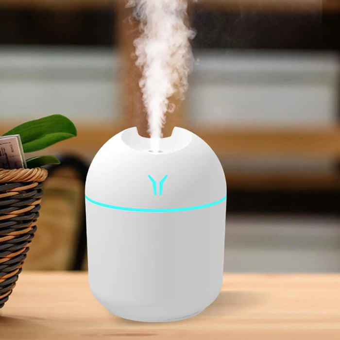 Mini USB Humidifier | 250 ml Tank & LED Colour Light | Braviixx