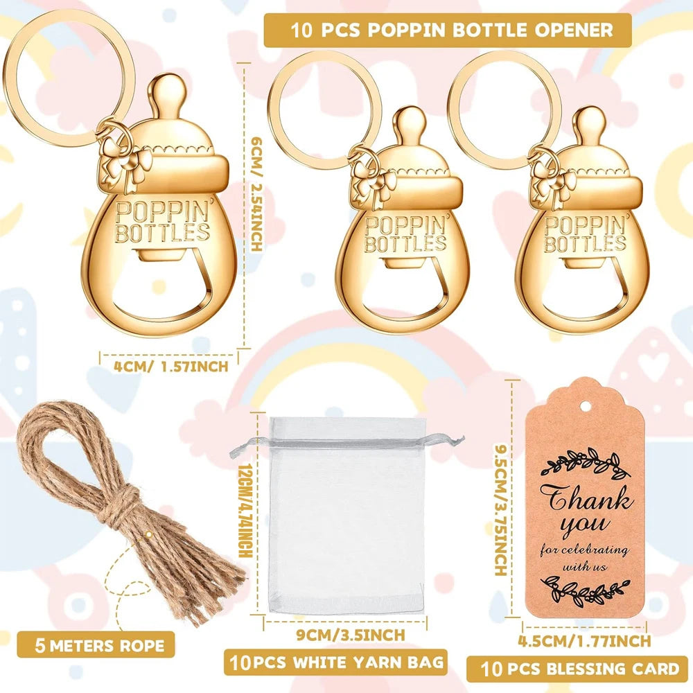 10-Pack Baby Shower Bottle Opener Favors | Braviixx