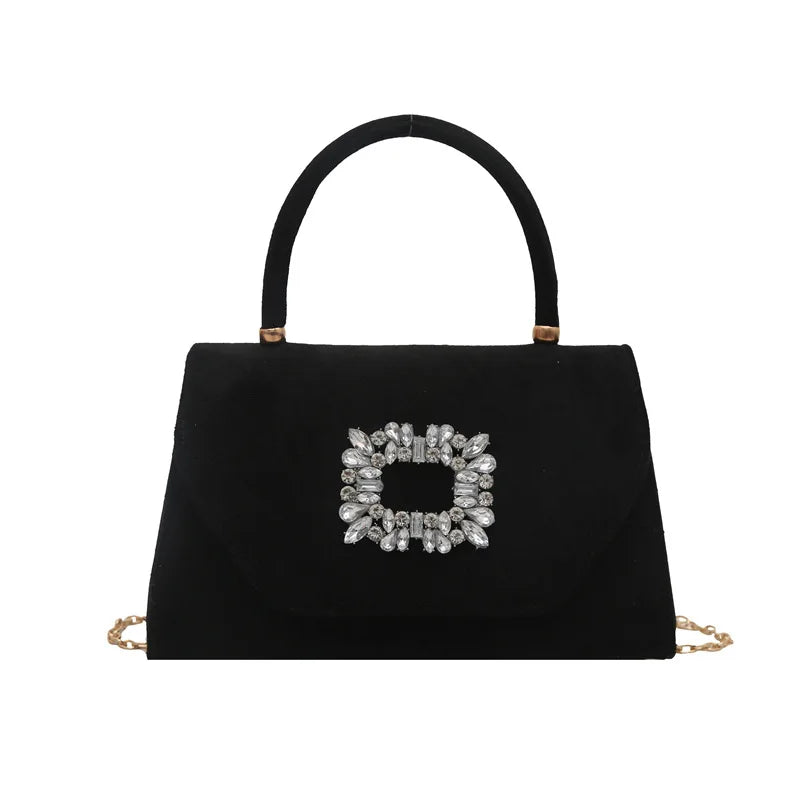 Embellished Mini Handbag | Top Handle & Chain Strap | Braviixx
