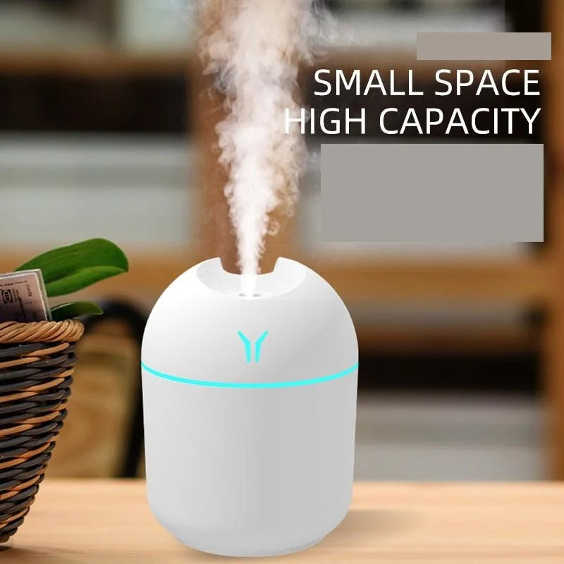 Mini USB Humidifier | 250 ml Tank & LED Colour Light | Braviixx