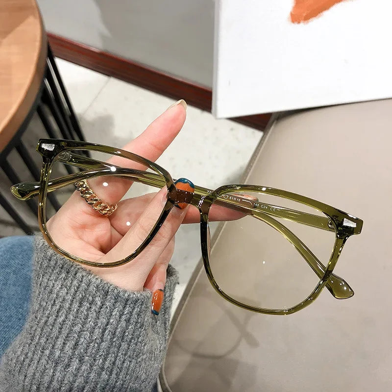 Women's Oversized Square Myopia Glasses | Blue Light Blocking · Anti-Reflective · Clear Lens | 7 Colours · 0 to -4.0 | Braviixx