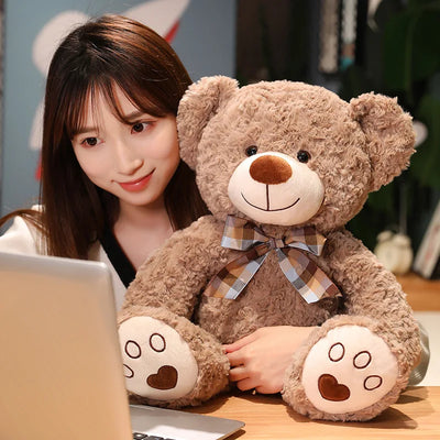 Classic Plush Teddy Bear with Bow Tie | 35–60cm | Braviixx