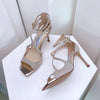Luxury Sequined Gladiator Heels – Women's High Heel Sandals 2026