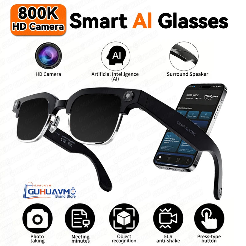 W630 Camera Smart Glasses with Bluetooth Audio | Braviixx
