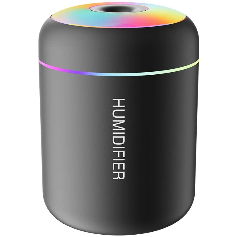 Mini USB Humidifier | 180 ml Tank & Colourful Lighting | Braviixx