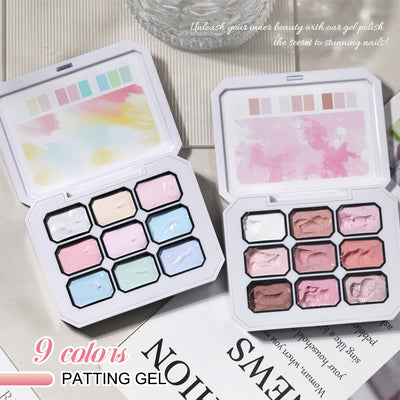 9-Color Solid Nail Polish Palette | Braviixx
