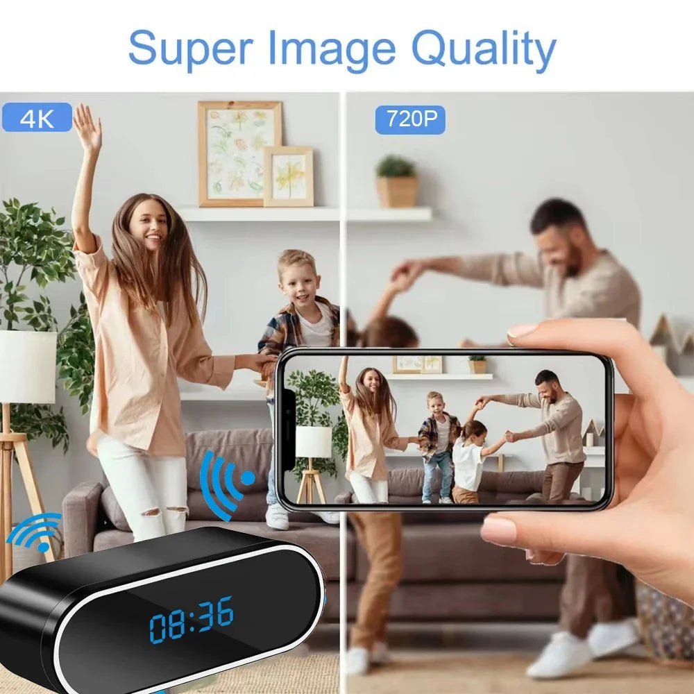 Wi-Fi Clock Camera | Remote Viewing & Night Vision | Braviixx