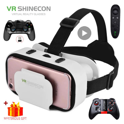 VR Headset for Smartphones | 3D Virtual Reality Glasses with Remote & Headphone Styles | Braviixx