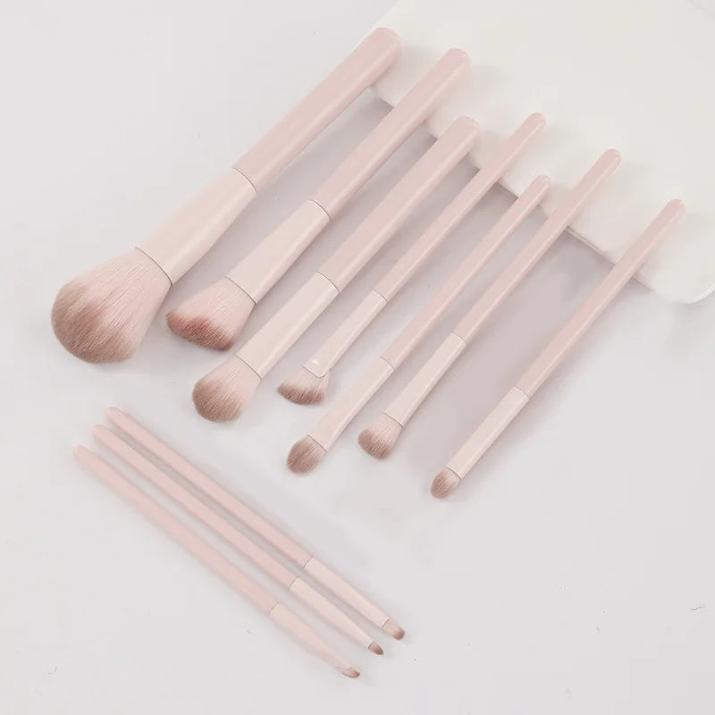Makeup Brush Set for Beginners, Eye Shadow, Blush, Contour, Blend, Nose Shadow, Concealer, Complete Kit for New Users, Essential