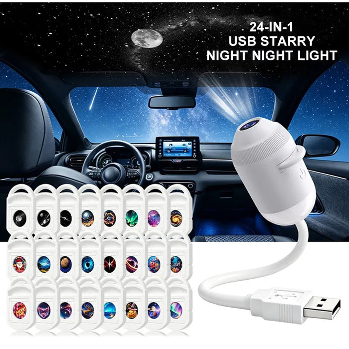 Touch-Control Galaxy & Ocean Projector Night Light | Braviixx