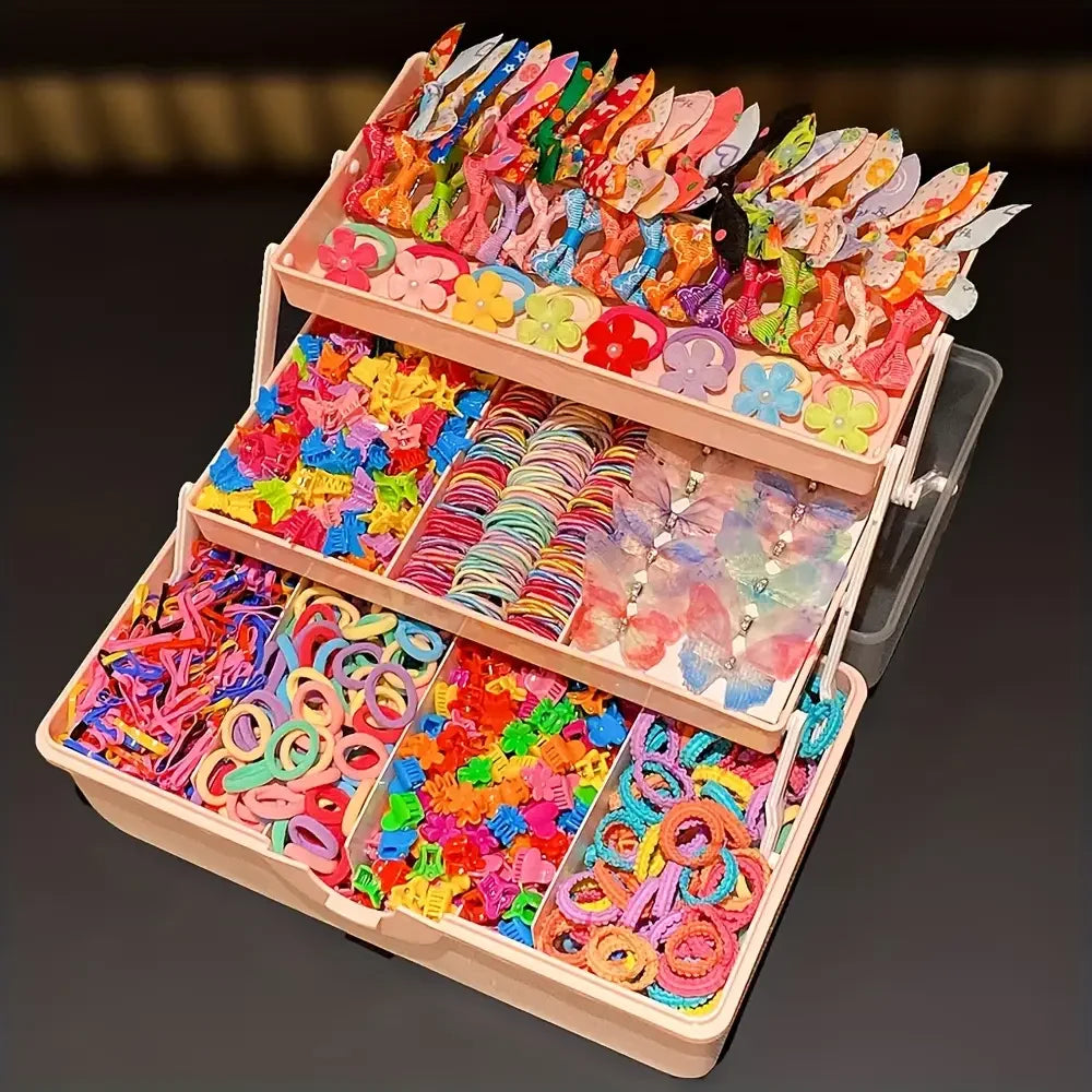 555-Piece Girls' Butterfly Hair Accessories Set | Braviixx
