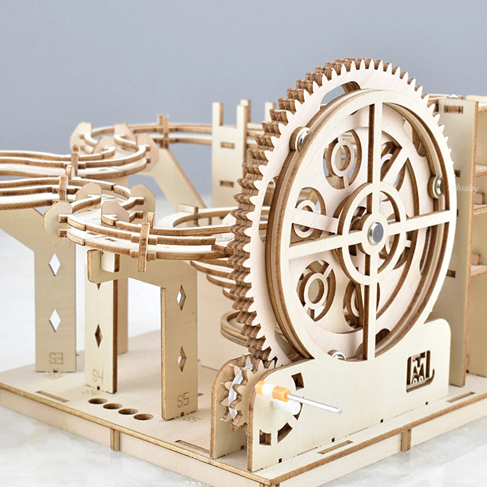3D Wooden Marble Run Puzzle Kit | Braviixx