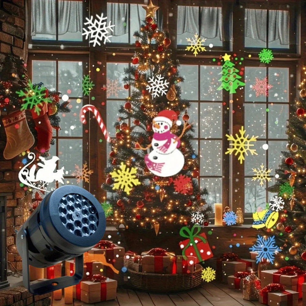Christmas LED Projector Light | Colourful Holiday Patterns | Braviixx
