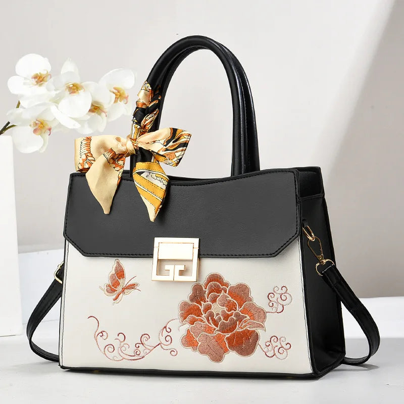 Women's Faux Suede Square Shoulder Crossbody Bag