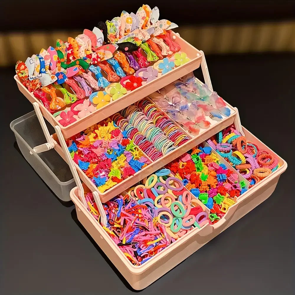 555-Piece Girls' Butterfly Hair Accessories Set | Braviixx