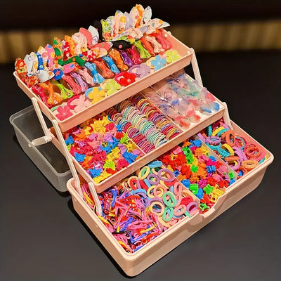 555-Piece Girls' Butterfly Hair Accessories Set | Braviixx