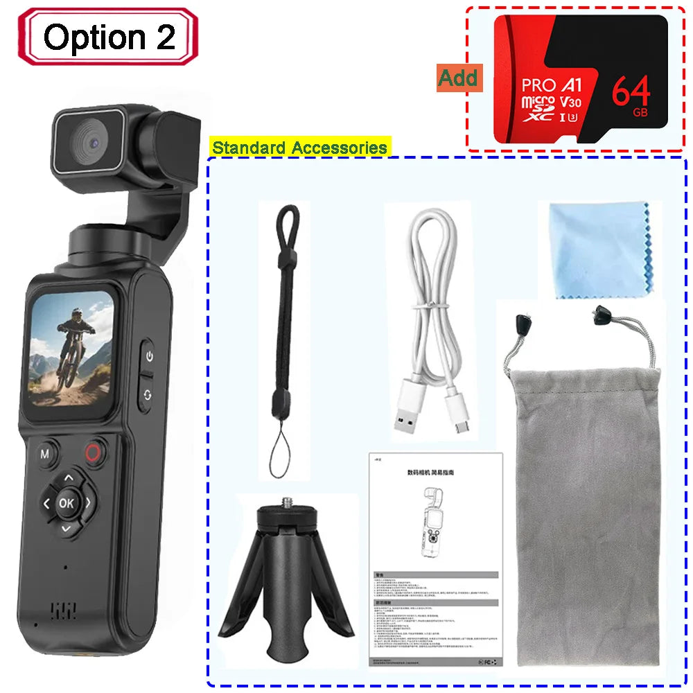 Pocket Vlogging Camera | 330° Face Tracking & Wi-Fi | Braviixx