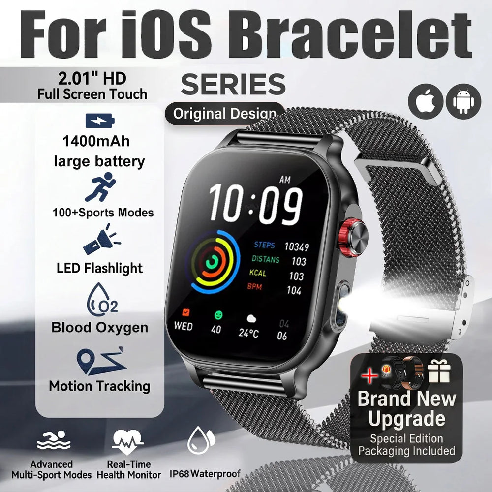 2.01-Inch Bluetooth Calling Smartwatch | Braviixx
