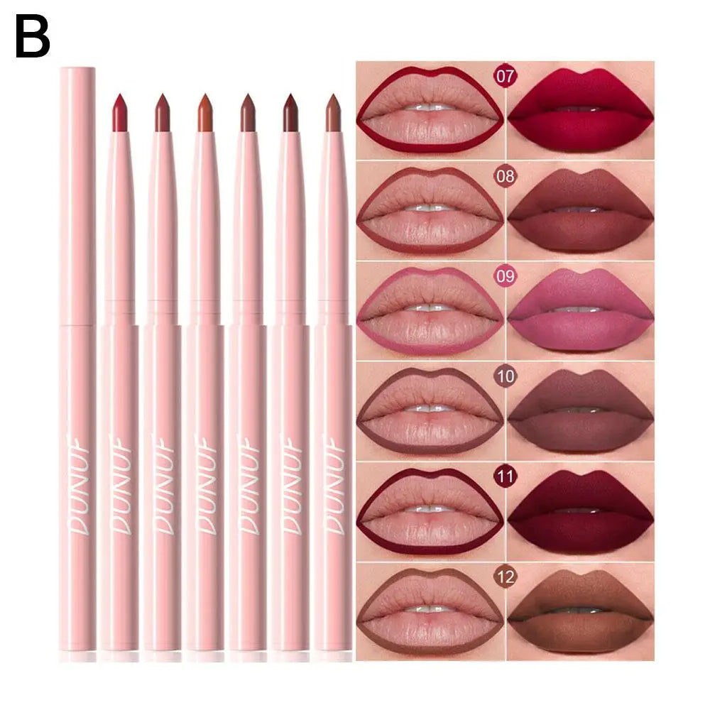 6-Piece Lip Liner & Lipstick Kit | A-B Shade Collections | Braviixx