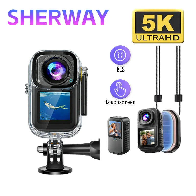 Magnetic Pocket Action Camera | Dual Screens & Mounting Kit | Braviixx
