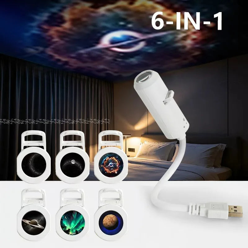 Adjustable Galaxy Projector with Film Discs | Braviixx