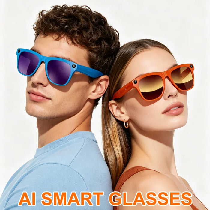 AI Smart Glasses with 8MP HD Camera | Bluetooth Calling, AI Translation, Video Recording & Music Playback | Braviixx