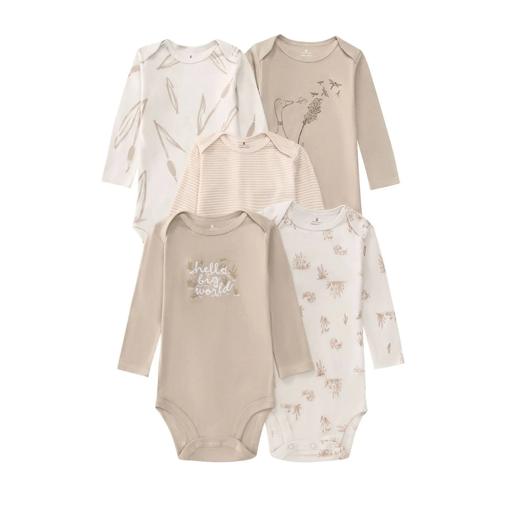 5-Pack Long-Sleeve Baby Bodysuits | Braviixx