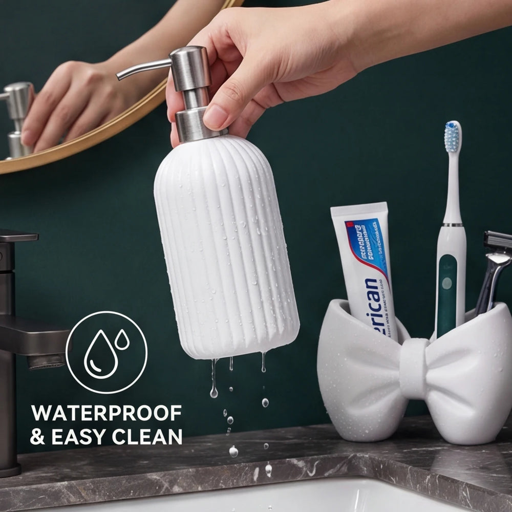 4-Piece Bathroom Counter Accessories Set | Braviixx
