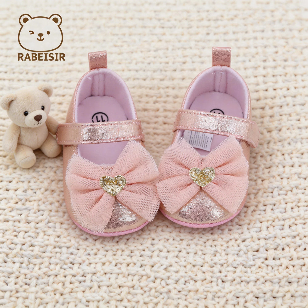 Baby Bow-Detail First-Step Shoes | Braviixx