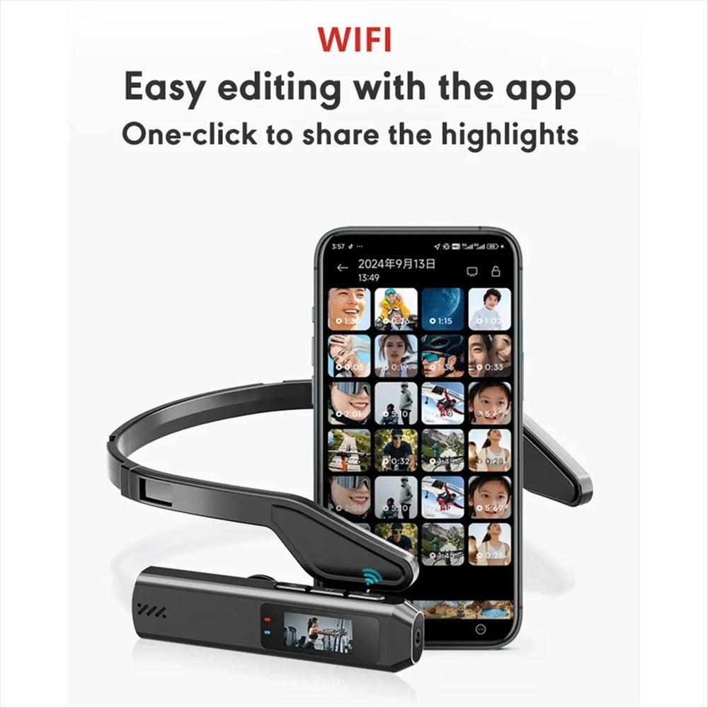 S111 Head-Worn Camera | 2.7K Video & Wi-Fi | Braviixx