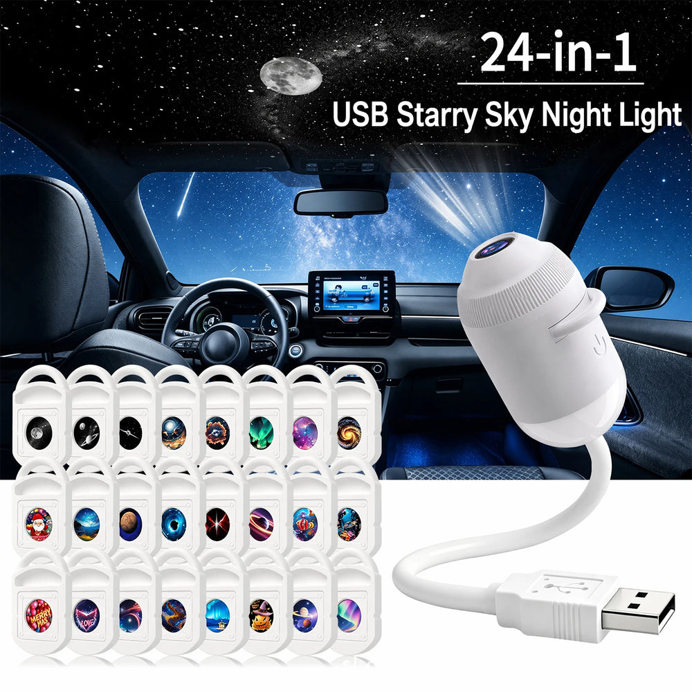 Flexible Galaxy Projector Night Light with Films | Braviixx