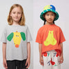 Boys T-shirts 2026 Summer Tops for Kids Short-sleeve Girls Tees Candy Color Children Shirts Cotton Teenager School Outfits