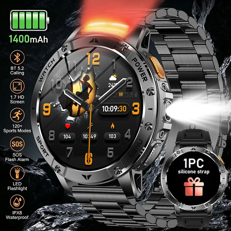 1.7-inch Rugged IPS Smart Watch | Braviixx