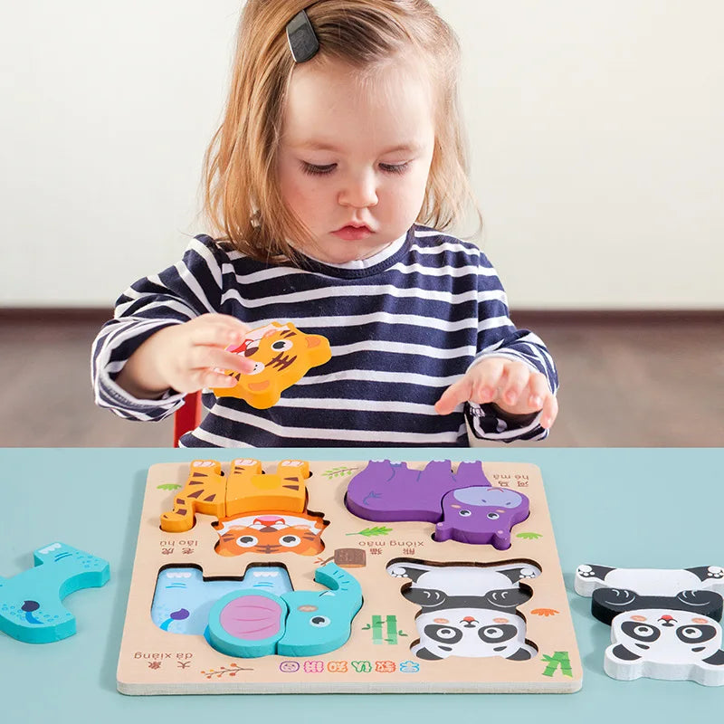 Wooden 3D Shape-Matching Puzzle | Braviixx