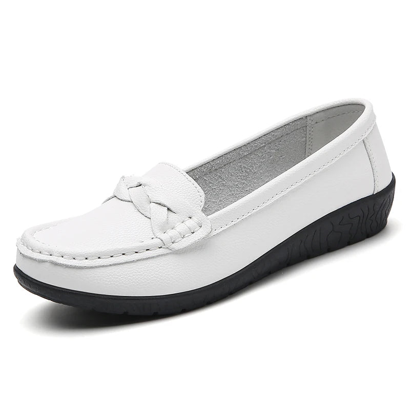 Braided-Detail Loafers | Round-Toe Slip-On Shoes | Braviixx