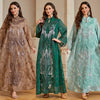 Embroidered Occasion Kaftan Dress | Flared Sleeves | Braviixx