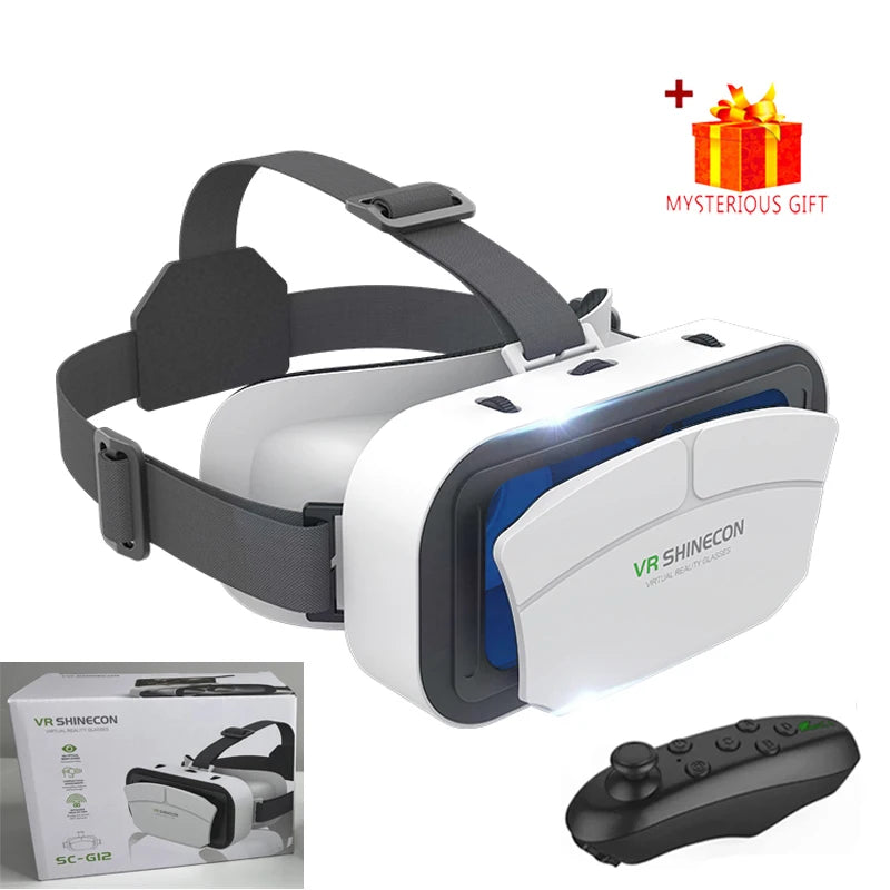 3D VR Glasses for Smartphones | Virtual Reality Headset with Controller Bundles | Braviixx