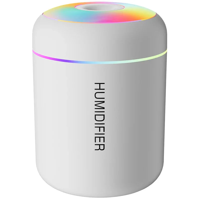Mini USB Humidifier | 180 ml Tank & Colourful Lighting | Braviixx